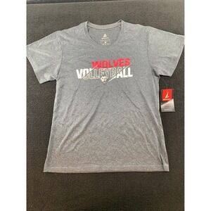 BSN Sports Womens Grey Wolves Volleyball Performance T Shirt Medium M